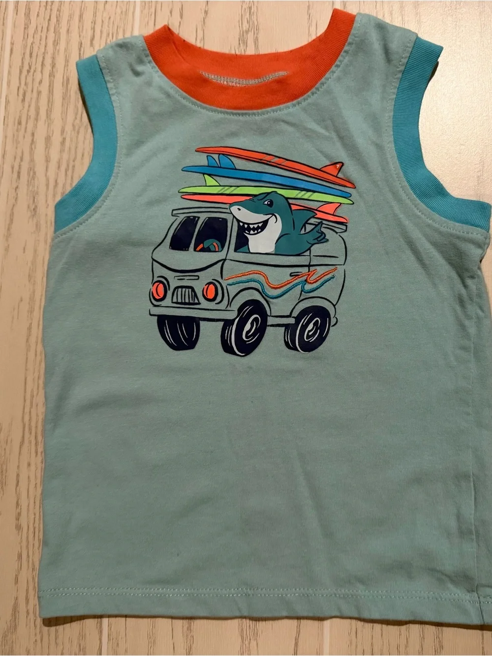 Garanimals Boys 3T 3pc Shark Tank Top Shorts Summer Clothing Bundle
